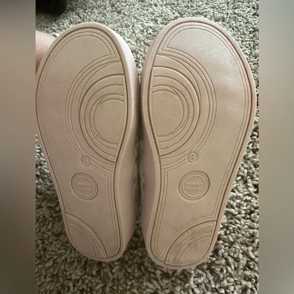 Wonder Nation Toddler Cat Face Slip-On Sneakers, Size 8